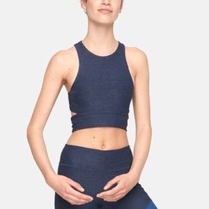 Outdoor Voices Slashback crop top - Navy XS